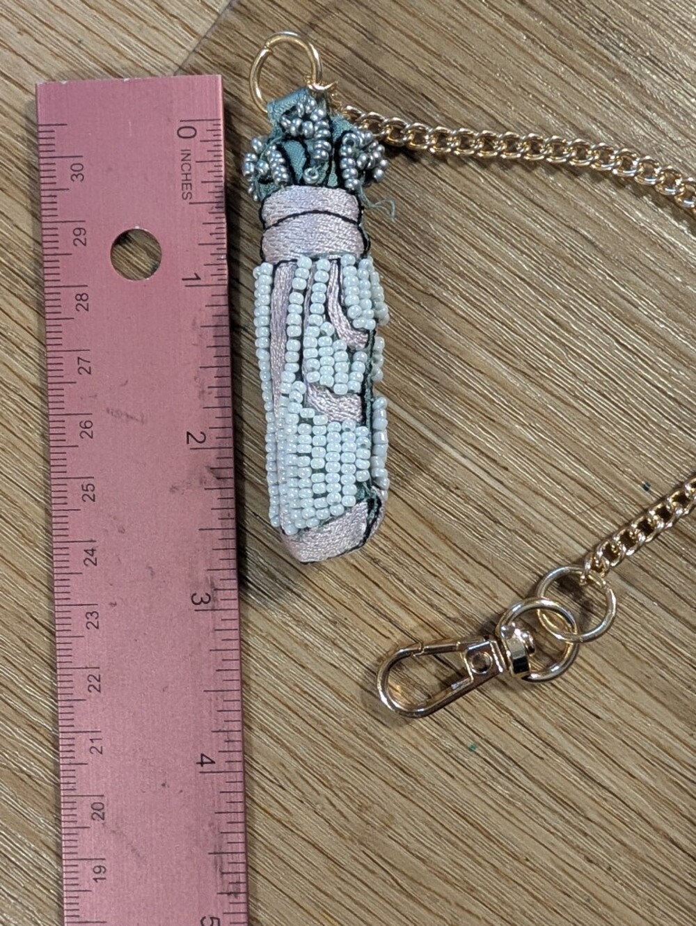 sold**Handmade 3D Beaded Bag Charm 1pc - Picture 9 of 16